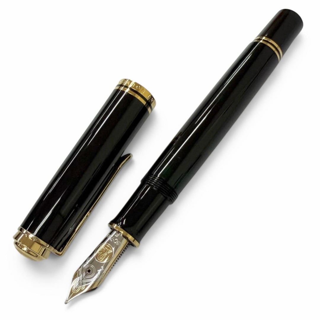 Excellent PERIKAN fountain pen Sovereign black 18K mens M1000