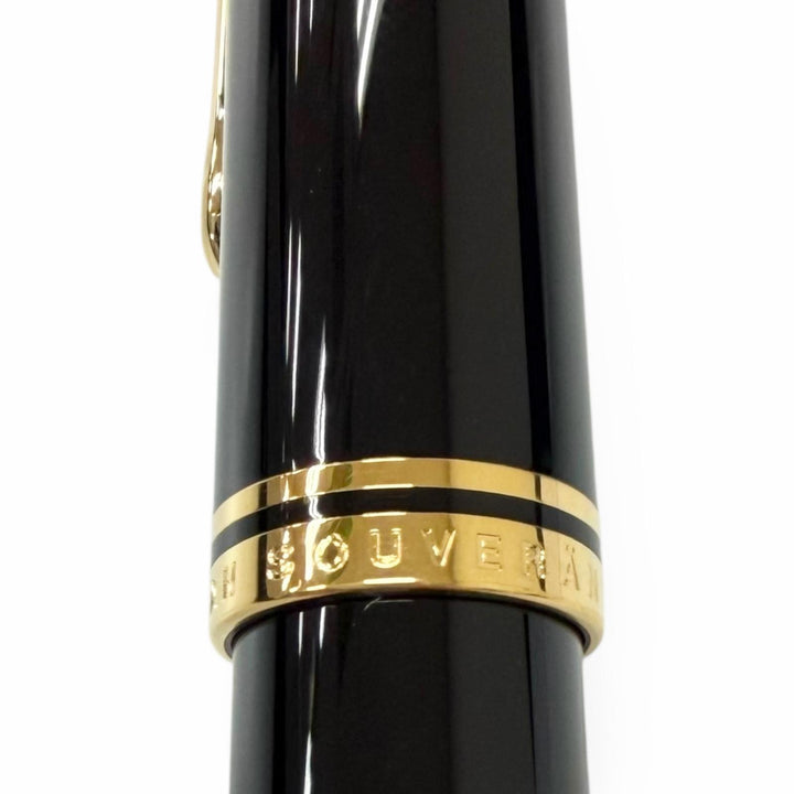 Excellent PERIKAN fountain pen Sovereign black 18K mens M1000