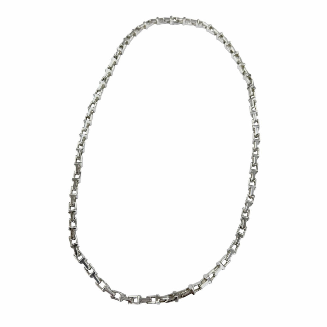 Great TIFFANY&Co. Necklace T-Narrow Chain Necklace Silver 925 Women