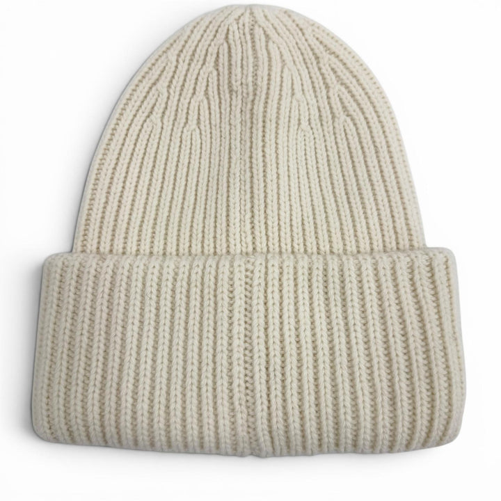 Excellent MONCLER GENIUS 8 Palm Angels Knit cap Ivory wool mens