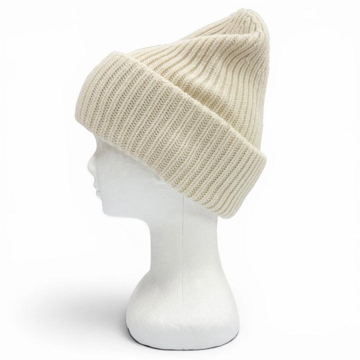 Excellent MONCLER GENIUS 8 Palm Angels Knit cap Ivory wool mens