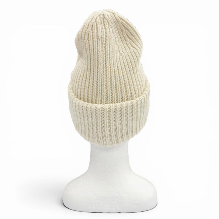Excellent MONCLER GENIUS 8 Palm Angels Knit cap Ivory wool mens