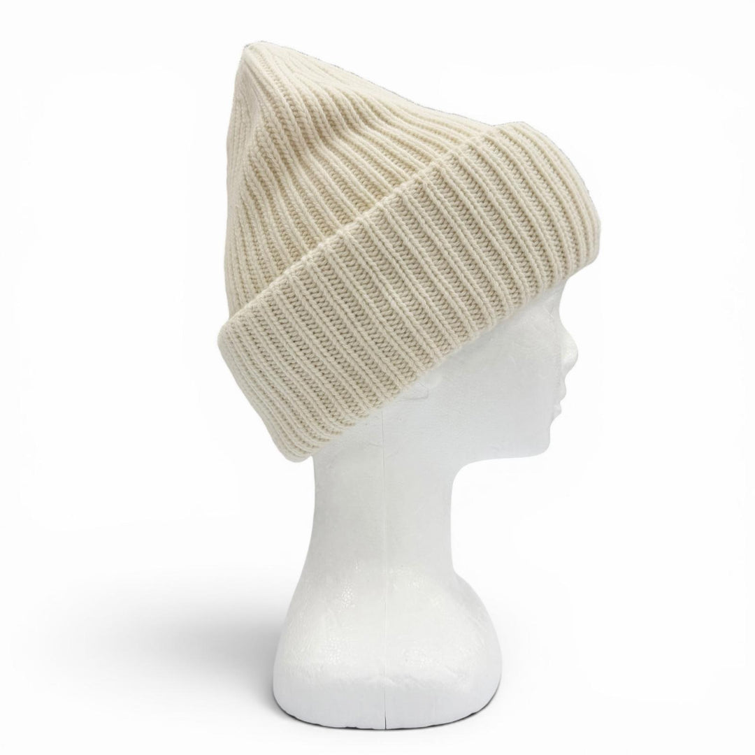 Excellent MONCLER GENIUS 8 Palm Angels Knit cap Ivory wool mens