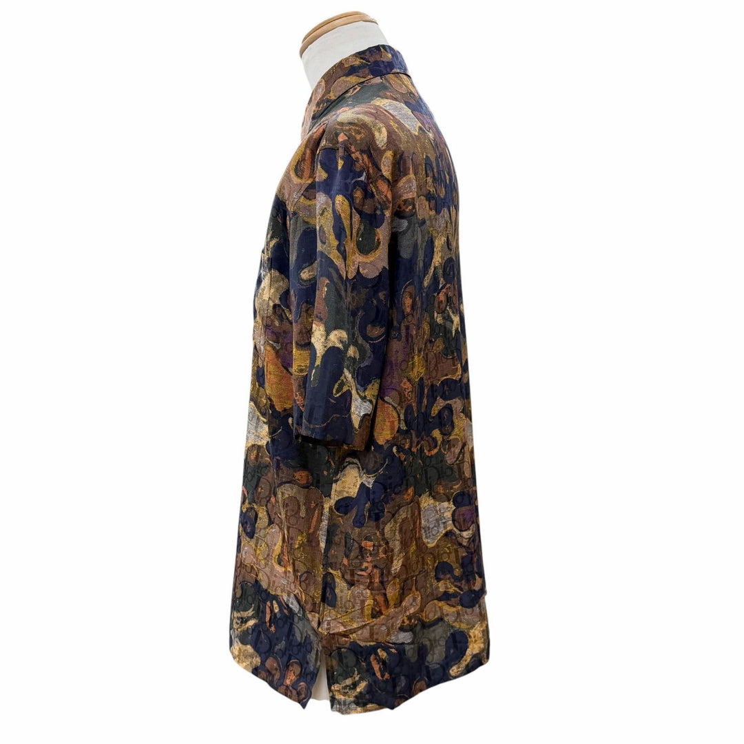 Pristine DIOR Peter Doig Short sleeve shirt Multi silk mens 39 03TC508A5436