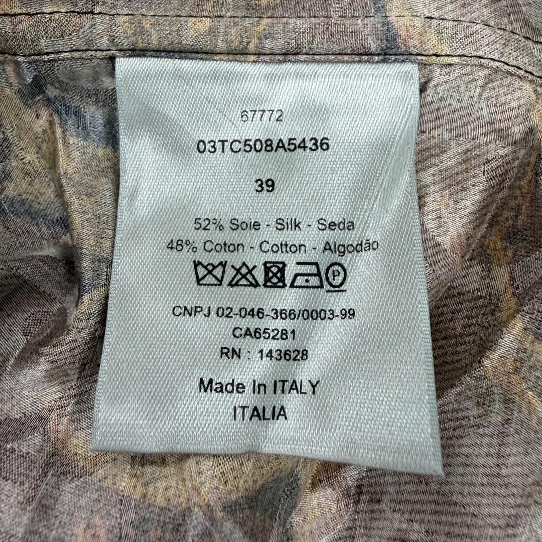 Pristine DIOR Peter Doig Short sleeve shirt Multi silk mens 39 03TC508A5436