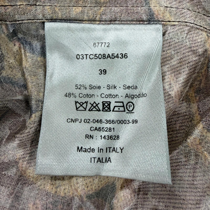 Pristine DIOR Peter Doig Short sleeve shirt Multi silk mens 39 03TC508A5436