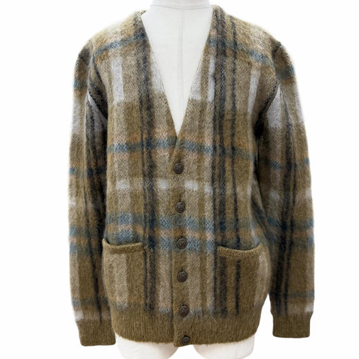 Excellent CELINE cardigan khaki mohair mens S 2A32J204L