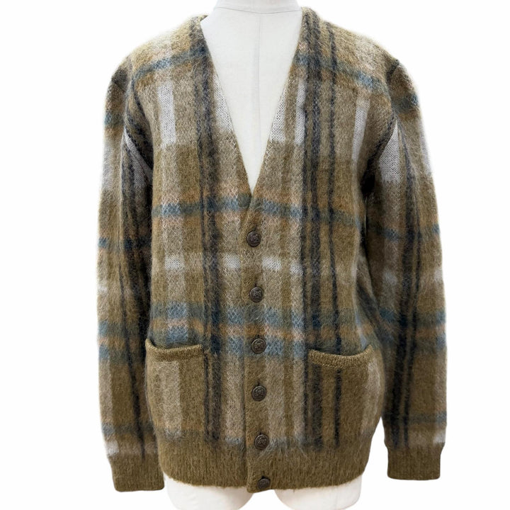 Excellent CELINE cardigan khaki mohair mens S 2A32J204L