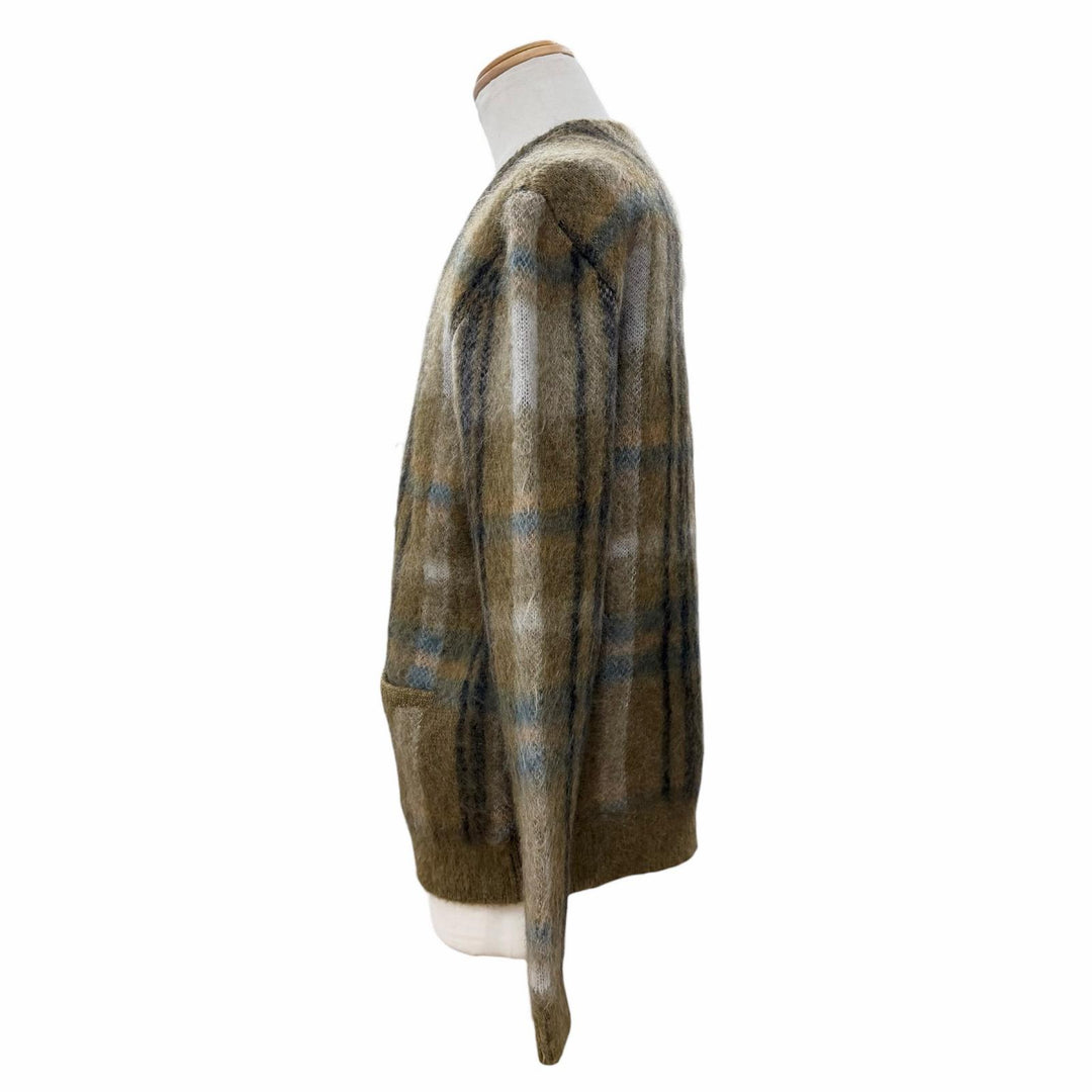Excellent CELINE cardigan khaki mohair mens S 2A32J204L