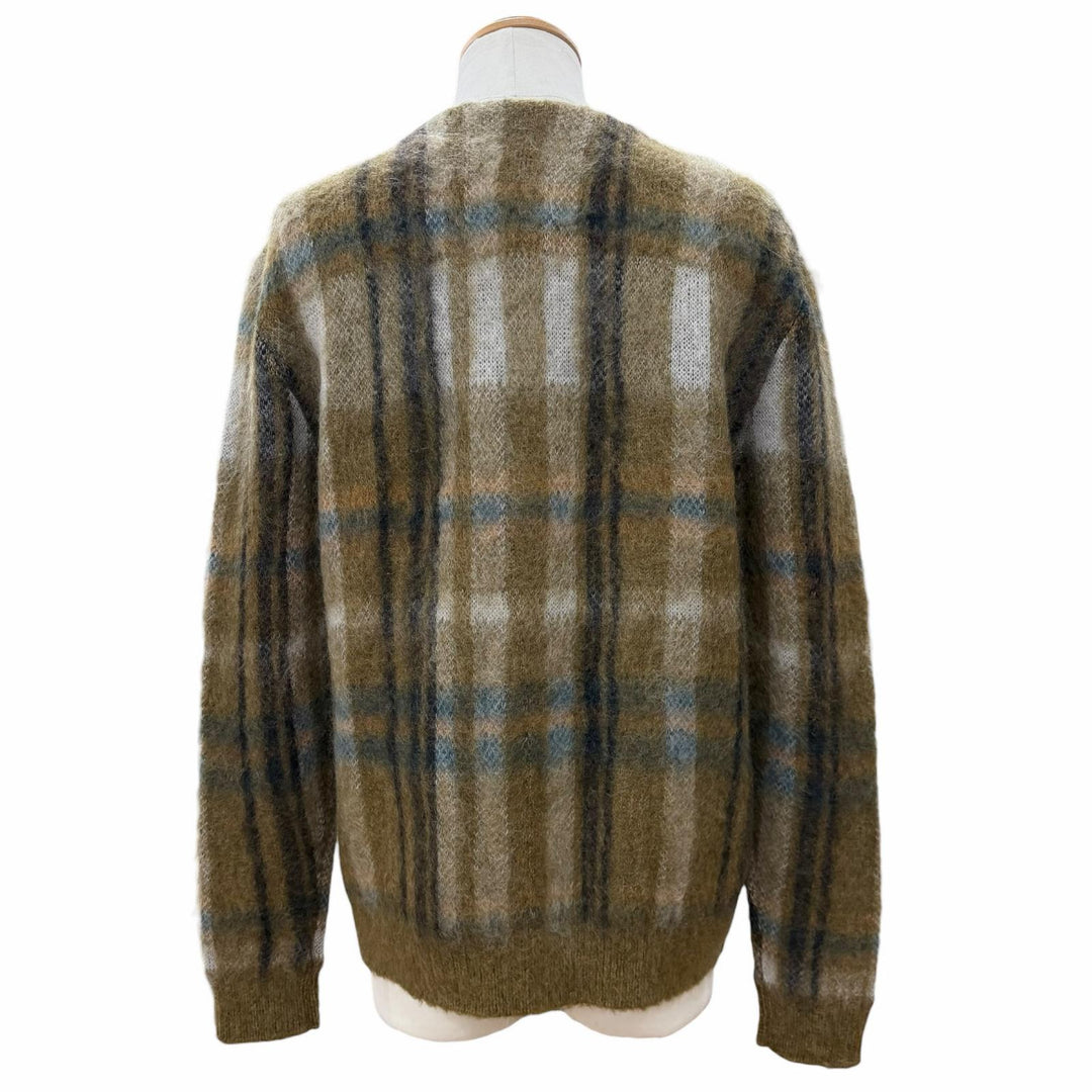 Excellent CELINE cardigan khaki mohair mens S 2A32J204L