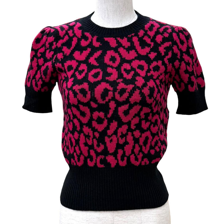 Excellent Christian Dior Short sleeve knit pink cashmere Women 38 144S73AM067