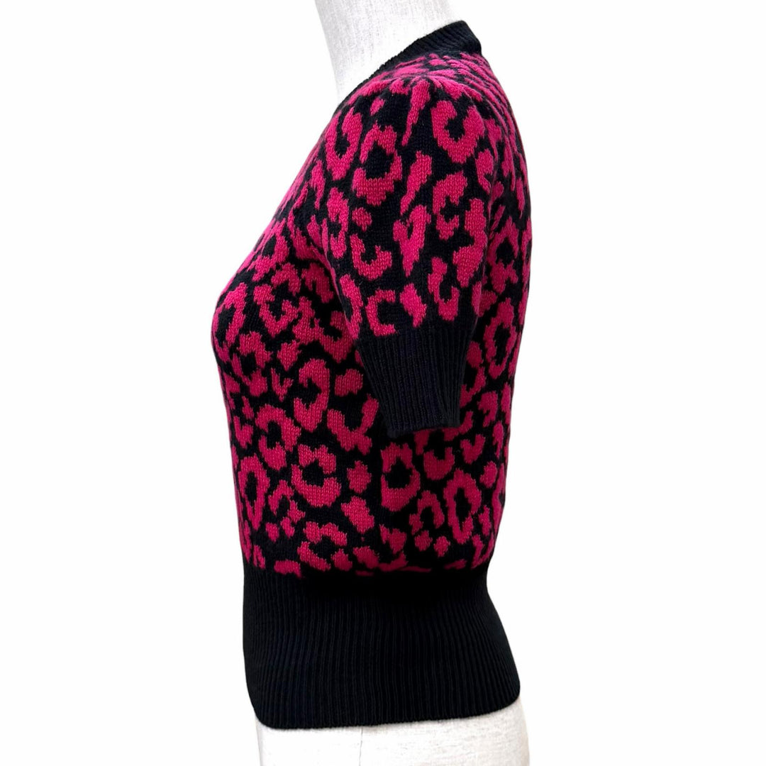 Excellent Christian Dior Short sleeve knit pink cashmere Women 38 144S73AM067