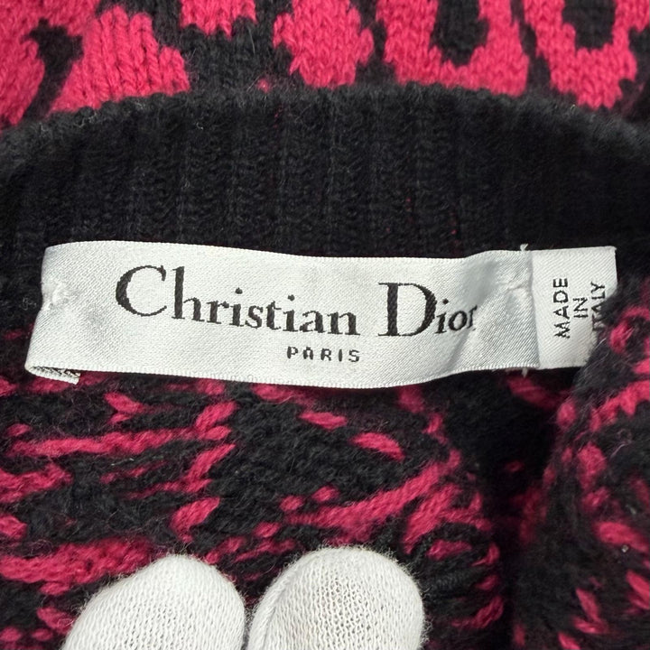 Excellent Christian Dior Short sleeve knit pink cashmere Women 38 144S73AM067