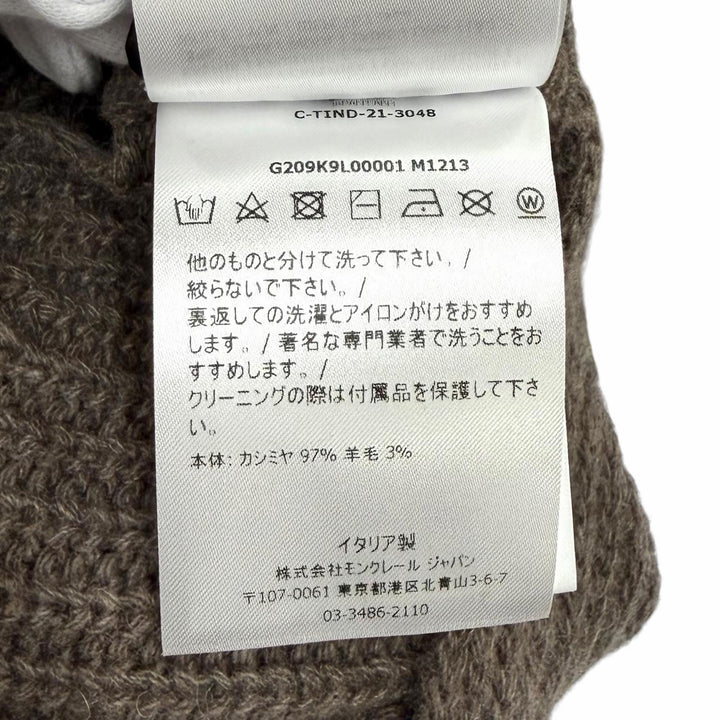 Excellent MONCLER GENIUS 4×HYKE Best ABITO Brown cashmere Women XS