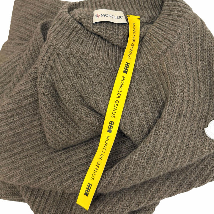 Excellent MONCLER GENIUS 4×HYKE Best ABITO Brown cashmere Women XS