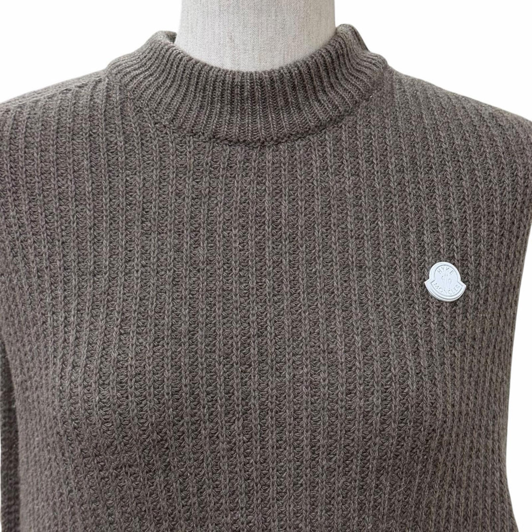 Excellent MONCLER GENIUS 4×HYKE Best ABITO Brown cashmere Women XS