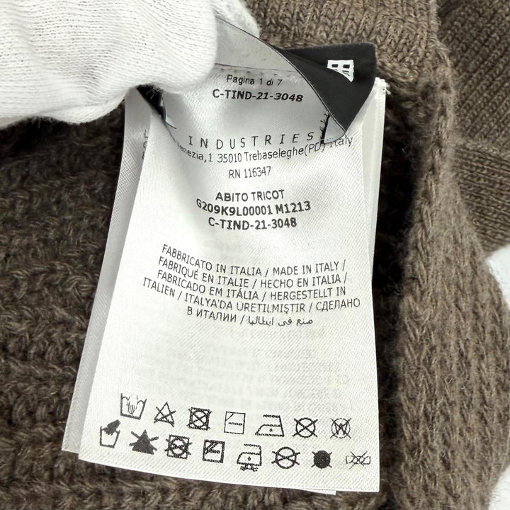 Excellent MONCLER GENIUS 4×HYKE Best ABITO Brown cashmere Women XS