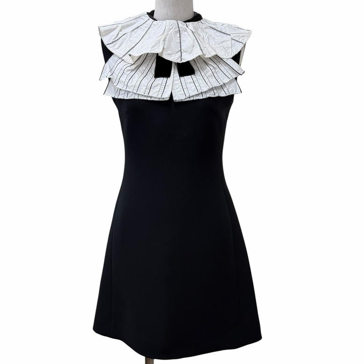 Excellent LOUIS VUITTON one piece black wool Women 34