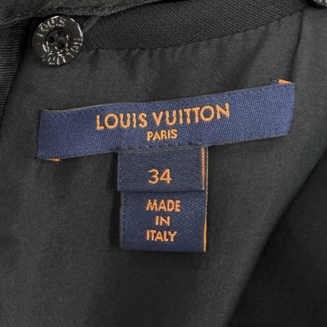 Excellent LOUIS VUITTON one piece black wool Women 34
