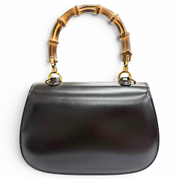 Pristine GUCCI Shoulder Bag Bamboo 1947 Small Top-handle 2-way leather 675797