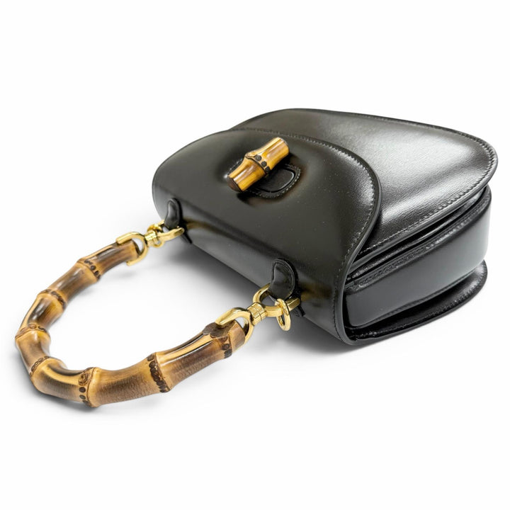 Pristine GUCCI Shoulder Bag Bamboo 1947 Small Top-handle 2-way leather 675797