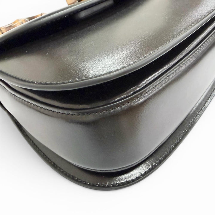 Pristine GUCCI Shoulder Bag Bamboo 1947 Small Top-handle 2-way leather 675797