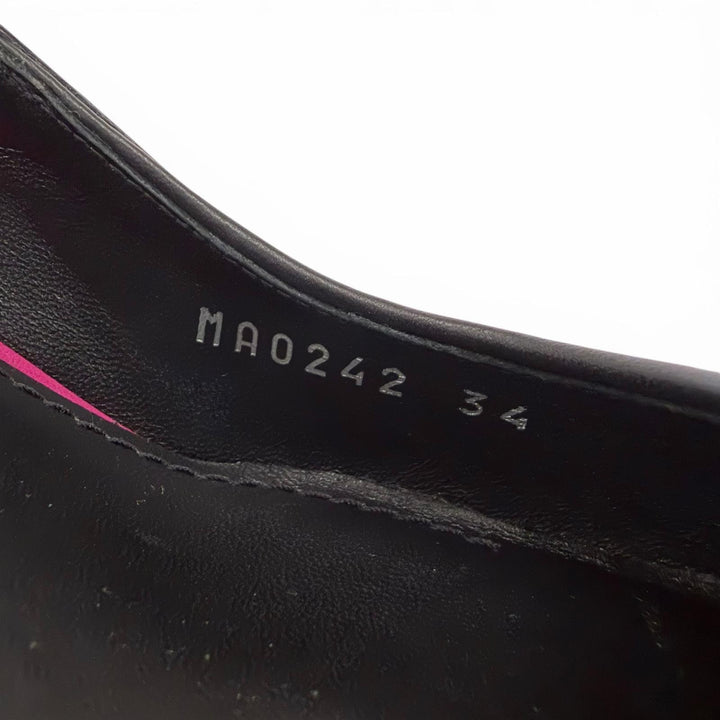 Great LOUIS VUITTON pumps HEELS Sequin LV Circle Logo Leather black Women 34