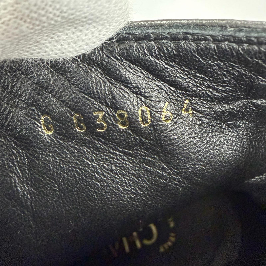 Great CHANEL short boots COCO Mark Ankle Belt Leather black Women 36.5 G38064