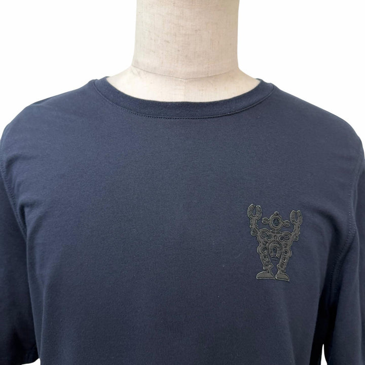 Great HERMES Short sleeve T-shirt Hello Mr.Farier Lamb Leather Patch