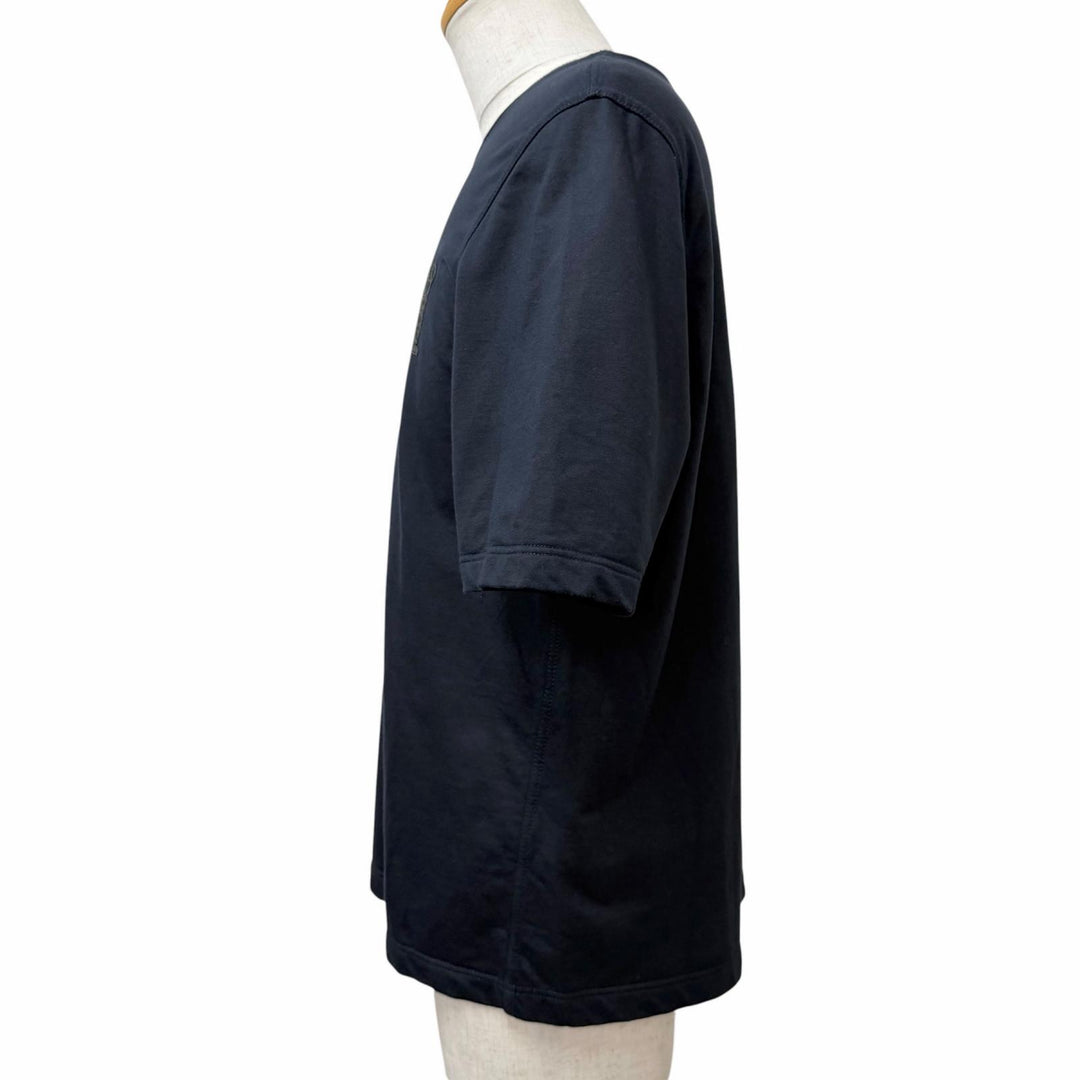 Great HERMES Short sleeve T-shirt Hello Mr.Farier Lamb Leather Patch