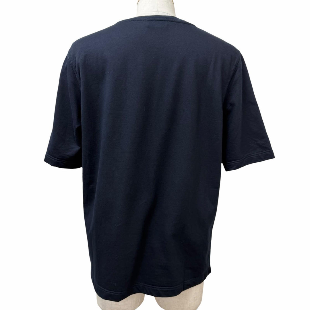 Great HERMES Short sleeve T-shirt Hello Mr.Farier Lamb Leather Patch
