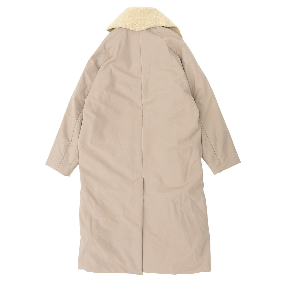 Excellent SUNSEA coat Boa-lined PrimaLoft Long beige wool mens 2