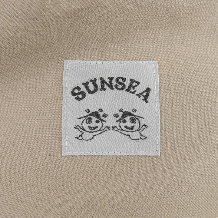 Excellent SUNSEA coat Boa-lined PrimaLoft Long beige wool mens 2