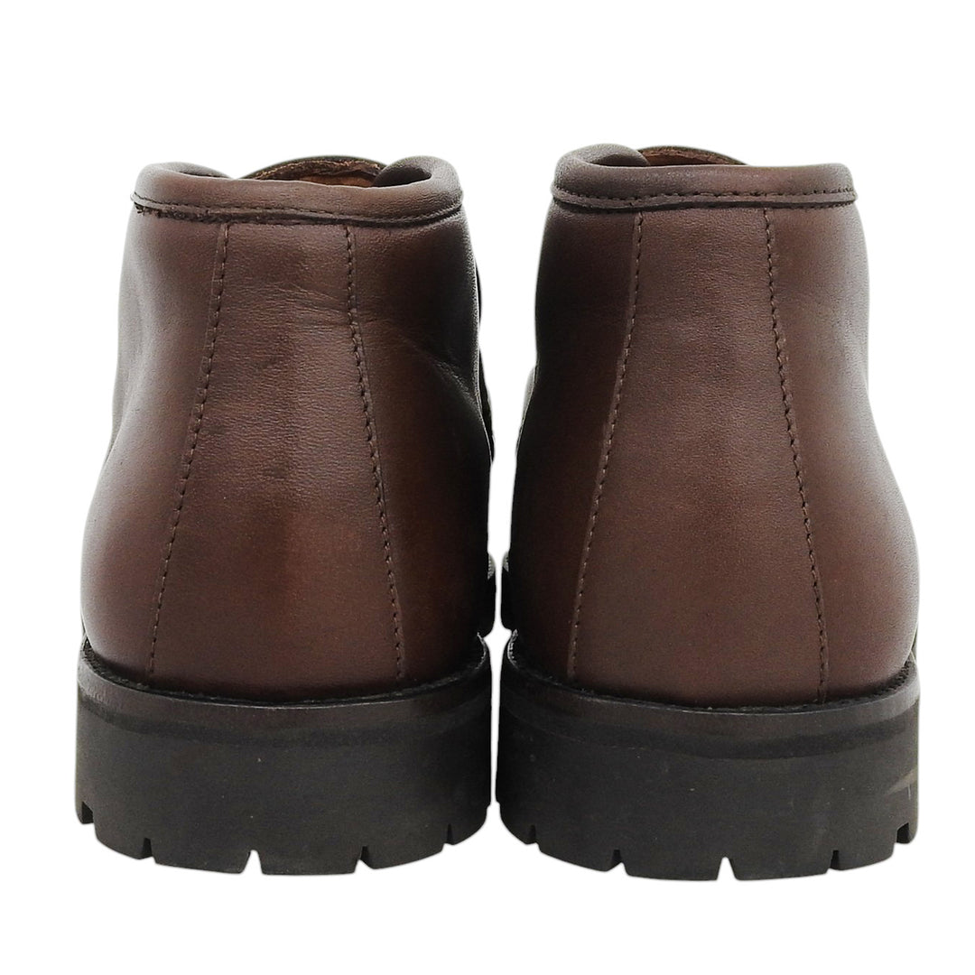 Discounted Excellent GUCCI boots Horsebit U-tip Chukka Brown leather Women 6.5
