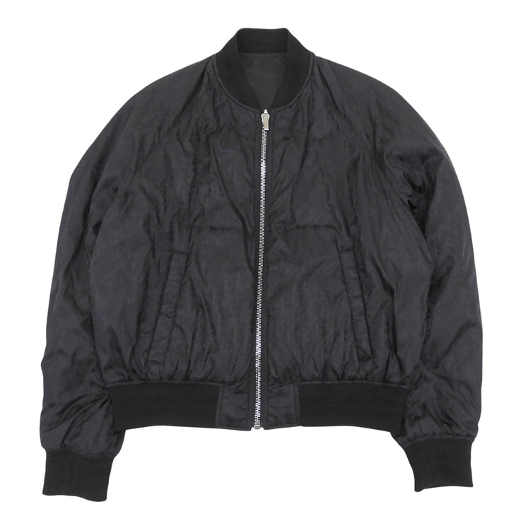 Excellent DIOR Jacket Oblique Reversible Bomber Dark navy Nylon 52 183C432A4462