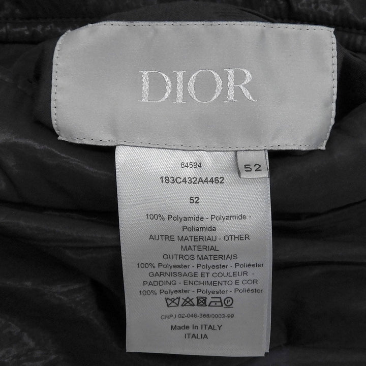 Excellent DIOR Jacket Oblique Reversible Bomber Dark navy Nylon 52 183C432A4462