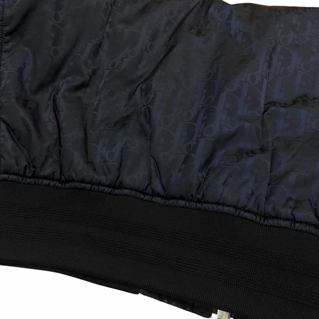 Excellent DIOR Jacket Oblique Reversible Bomber Dark navy Nylon 52 183C432A4462