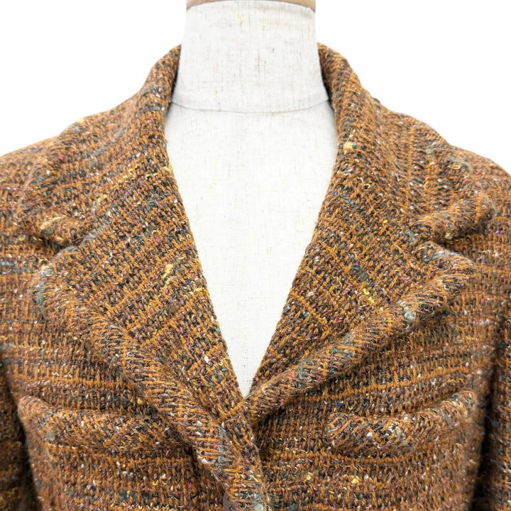 Excellent CHANEL two-piece set COCO Mark Button Tweed Skirt Suit P12140 98A