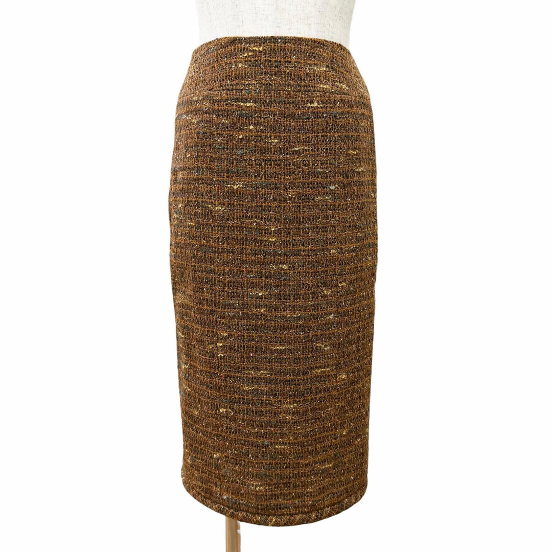Excellent CHANEL two-piece set COCO Mark Button Tweed Skirt Suit P12140 98A