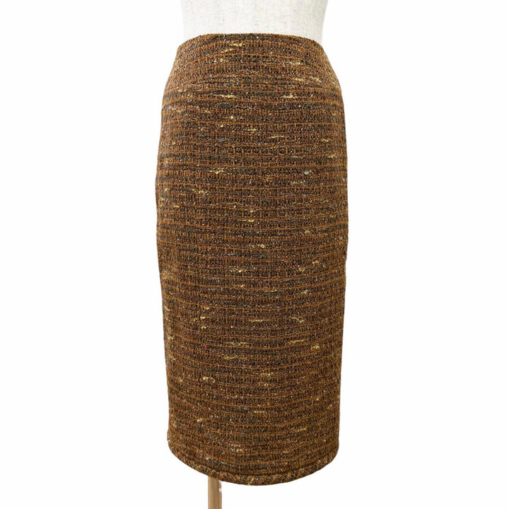 Excellent CHANEL two-piece set COCO Mark Button Tweed Skirt Suit P12140 98A