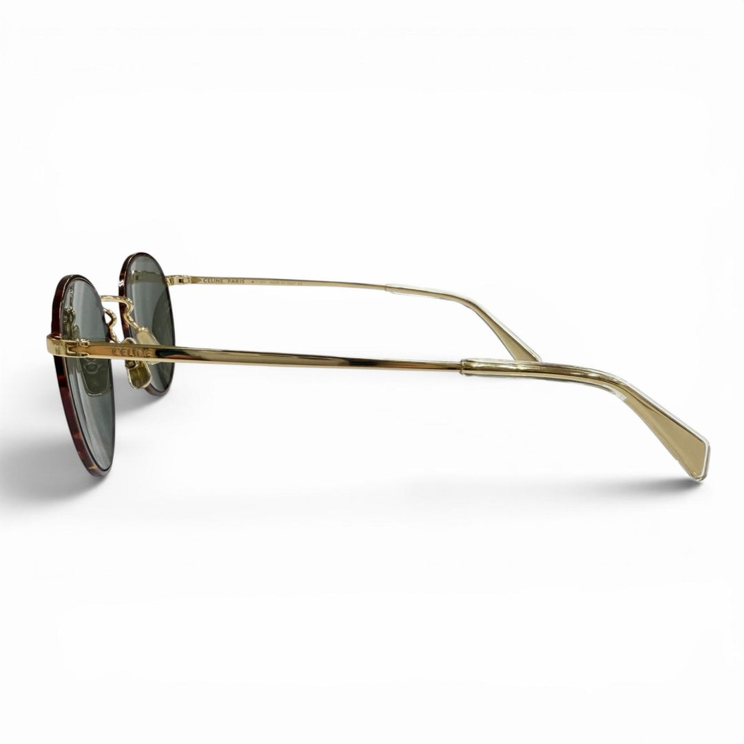 Excellent CELINE sunglasses Marble Pattern Boston Brown Women CL40100U