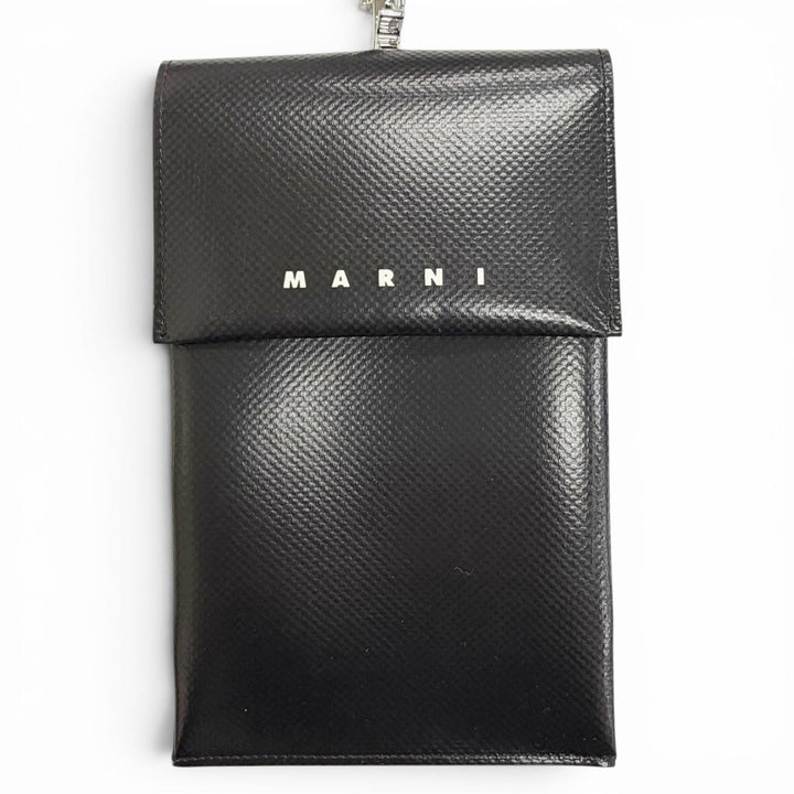 Excellent MARNI Smartphone Shoulder Pouch, Phone Bag, Pouch black TEMI0004A1