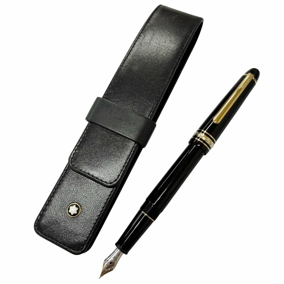 Very Good MONTBLANC fountain pen Meisterstück Classic black 14K mens