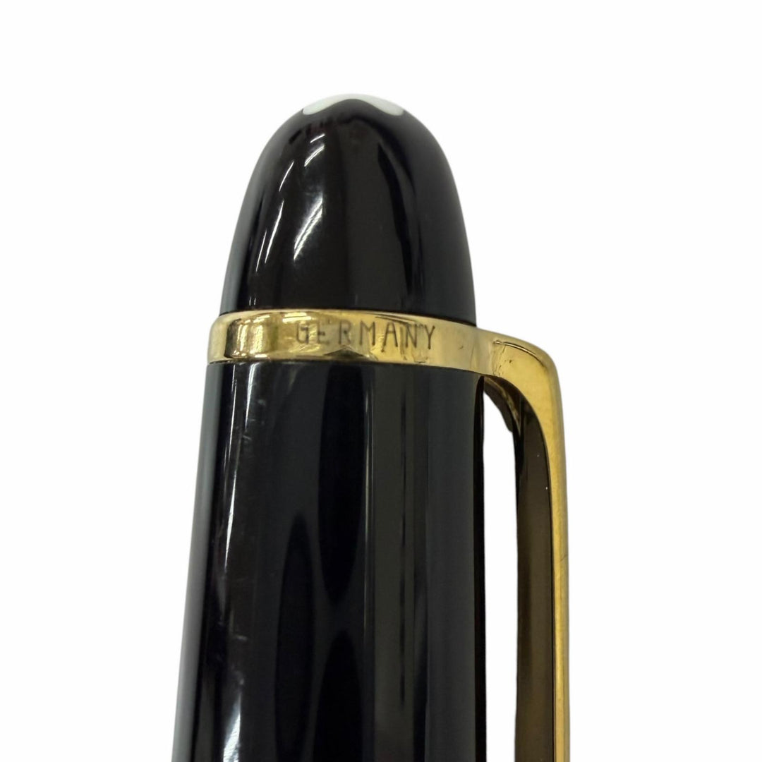 Very Good MONTBLANC fountain pen Meisterstück Classic black 14K mens