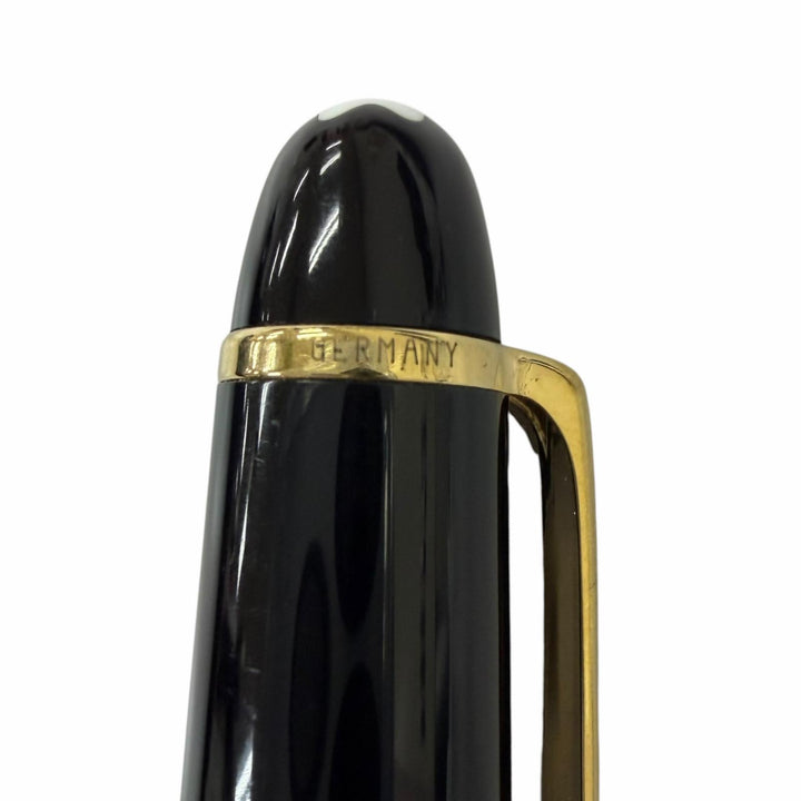 Very Good MONTBLANC fountain pen Meisterstück Classic black 14K mens
