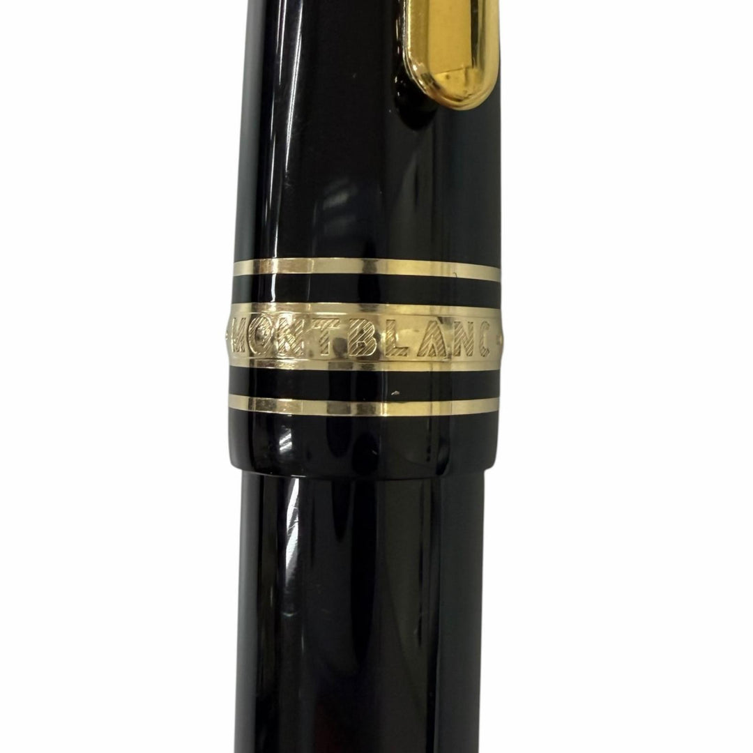 Very Good MONTBLANC fountain pen Meisterstück Classic black 14K mens