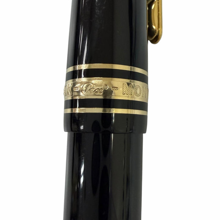 Very Good MONTBLANC fountain pen Meisterstück Classic black 14K mens