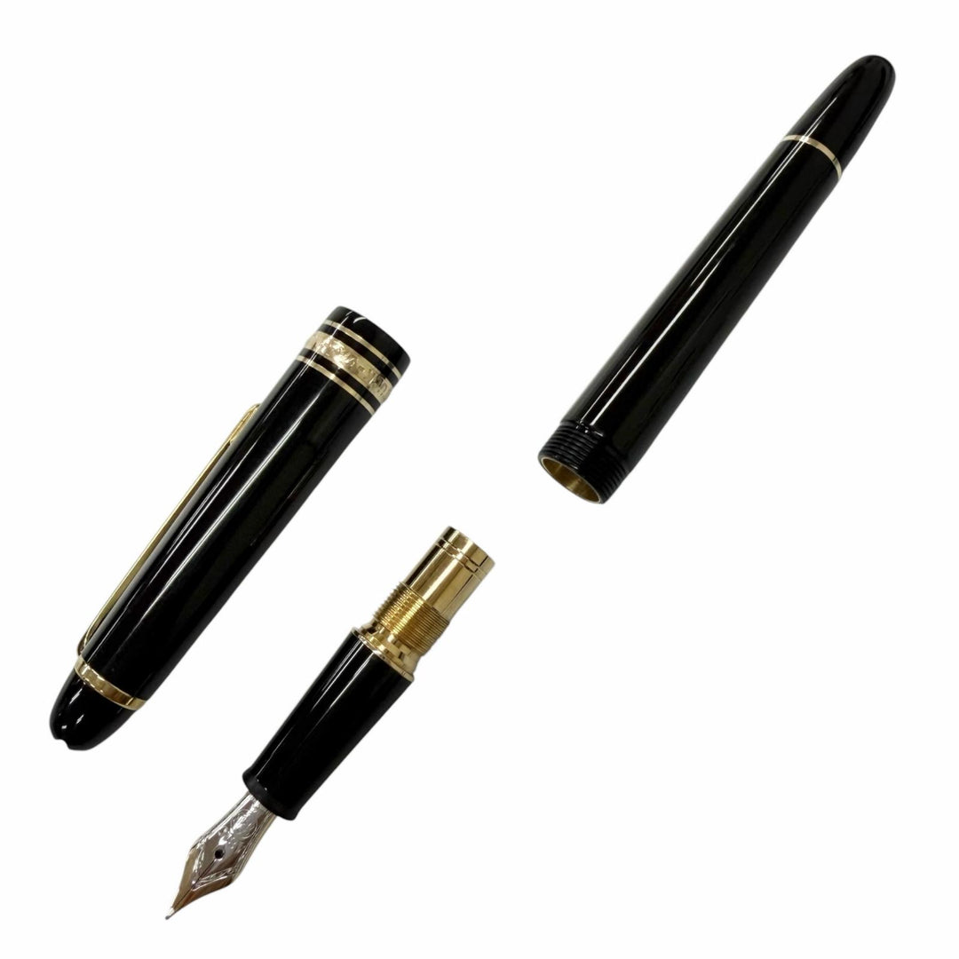 Very Good MONTBLANC fountain pen Meisterstück Classic black 14K mens