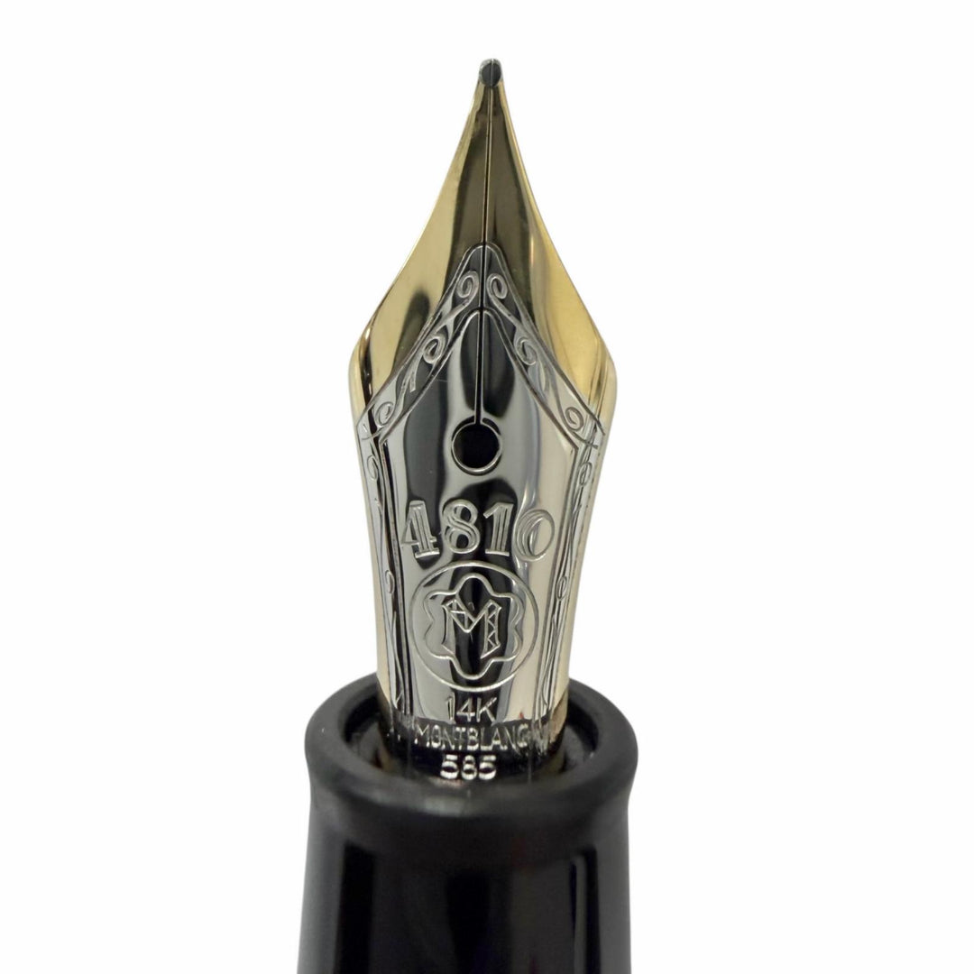Very Good MONTBLANC fountain pen Meisterstück Classic black 14K mens