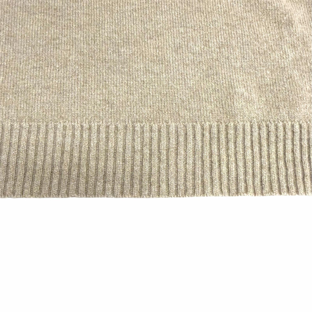 Excellent HERMES Best Margiela era high-neck sleeveless knit beige cashmere